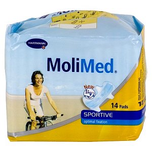 MoliMed Sportive Прокладки урологические женские с крылышками 14 шт.