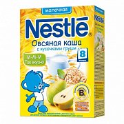 Nestle Каша овсяная молочная с кусочками груши с 8 мес. 250 г