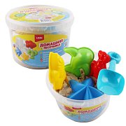 Lori Домашняя песочница, морской песок 1,5 кг, формочки и совочек