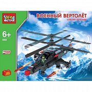Город Мастеров ВВ-8868-R Конструктор Военный Вертолет, Стреляет Ракетами 280 Деталей