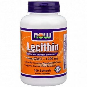 NOW Лецитин капсулы 1200 мг 400 шт. (БАД)