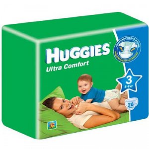 Huggies Подгузники Ultra Comfort 5-9 кг 26 шт.