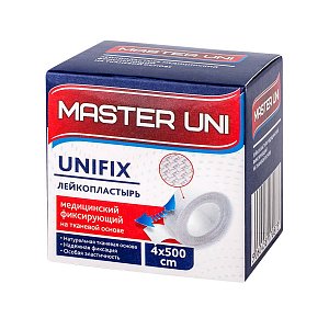 Лейкопластырь 4 см х 500 см Master Uni Unifix