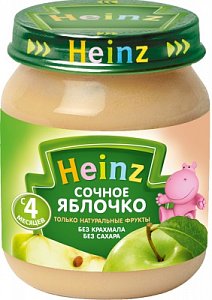 Heinz Пюре Сочное яблочко с 4 мес. 120 г