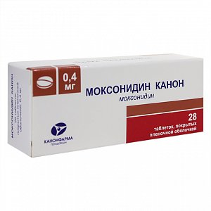 Моксонидин Канон таблетки покрытые пленочной оболочкой 0,4 мг 28 шт.