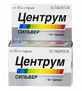 Центрум Сильвер от А до Цинка таблетки покрытые оболочкой 30 шт. Центрум Сильвер от А до Цинка таблетки покрытые оболочкой 30 шт.