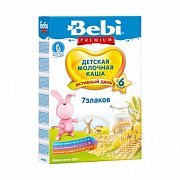 Bebi Premium Каша молочная 7 злаков с 6 мес. 200 г Bebi Premium Каша молочная 7 злаков с 6 мес. 200 г