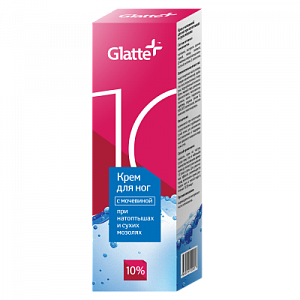 Glatte Крем-пена для ног Intensive с мочевиной 10% 125 мл