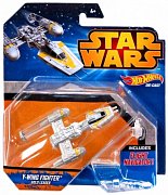 Hot Wheels Модель звездного корабля Y-Wing Fighter Gold Leader CGW52 CGW53