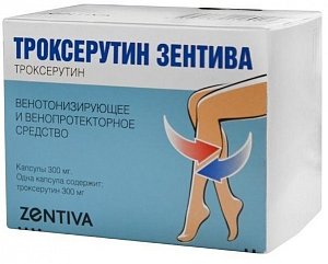 Троксерутин Зентива  капсулы 300 мг 60 шт.
