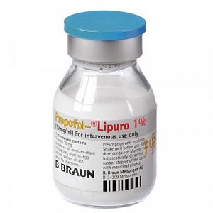 Пропофол-Липуро эмульсия для внутривенного введения 1% ампулы 20 мл 5 шт.
