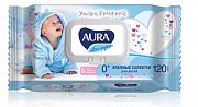 Aura Ультра Комфорт салфетки влажные детские №120 Алоэ и витамин Е
