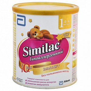 Similac Молочная смесь 1 Гипоаллергенная для детей с рождения 400 г