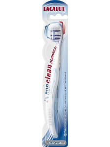 Lacalut Зубная щетка Duo Clean Средняя с поверхностью для чистки языка