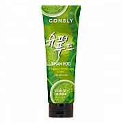 Consly Шампунь для силы и блеска волос с экстрактами водорослей и зеленого чая Матча 250мл