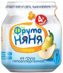 ФрутоНяня Пюре Груша с 4 мес. 100 г