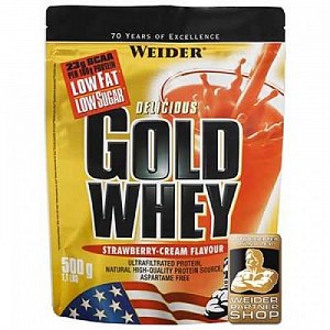 Weider Gold Whey Protein клубника-крем пакет 500 г