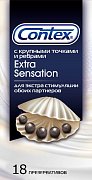 Contex Презервативы Extra Sensation (с крупными точками и ребрами) 18 шт. Contex Презервативы Extra Sensation (с крупными точками и ребрами) 18 шт.