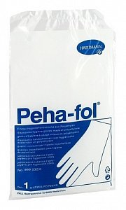 Peha-fol Перчатки полиэтиленовые женские размер1 100 шт. (50 пар)