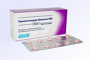 Триметазидин-Биоком МВ таблетки с модифицированным высвобождением 35 мг 60 шт.