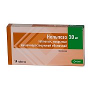Нольпаза таблетки покрытые кишечнорастворимой оболочкой 20 мг 14 шт. Нольпаза