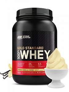 Optimum Nutrition 100% Whey Gold Standart Протеин 907/912 г Ванильное мороженое