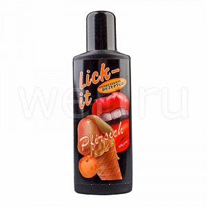 Lick It Персик 100 мл Съедобная Смазка + массаж 3В1
