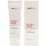 Nextbeau Крем солнцезащитный омолаживающий с коллагеном SPF50+ PA++++ 55 мл
