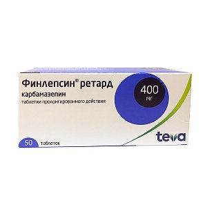 Финлепсин Ретард таблетки пролонгированного действия 400 мг 50 шт.