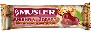 Musler Батончик Мюсли Вишня-йогурт с цельными злаками 30 г