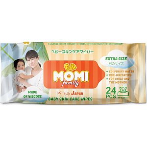 Momi Family Extra Size Детские влажные салфетки 24 шт.