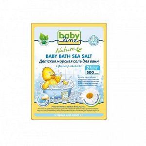 Babyline Nature Детская морская соль для ванн с ромашкой фильтр-пакеты 500 г