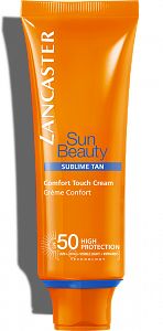 Lancaster Sun Beauty Крем-комфорт сияющий загар для лица и декольте SPF50 50 мл