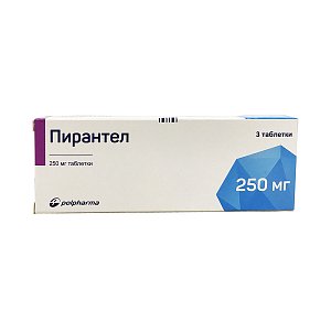 Пирантел таблетки 250 мг 3 шт. Polpharma [Польфарма]