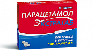 Парацетамол Экстратаб таблетки 500 мг+150 мг 10 шт.