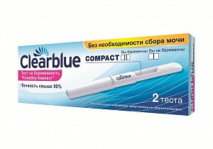 Clearblue Тест на беременность Compact 2 шт.