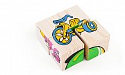 Томик Кубики Сложи рисунок Игрушки 3333-3 4 кубика