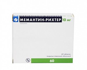 Мемантин-Рихтер таблетки покрытые оболочкой 10 мг 60 шт.