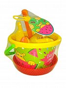 Полесье GT9357 Песочный Набор Бегемот ведро Среднее (Совок, Грабельки, Ситечко,Мельница)