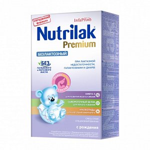 Nutrilak Premium Сухая смесь Безлактозный с рождения 350 г