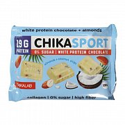 Протеиновый шоколад 100г Chika Sport белый шоколад с миндалем и кокосом Chikalab