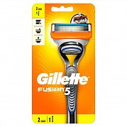 Gillette Fusionс Бритва мужская с 2 сменными кассетами