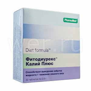 Diet Formula Фитодиурекс Калий Плюс таблетки 30 шт.