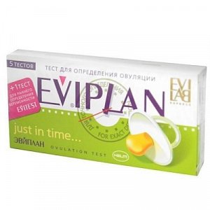 Eviplan Тест на овуляцию + тест на беременность 5 тестов + 1