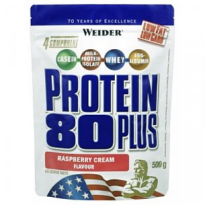 Weider Protein 80 Plus Малина-крем пакет 500 г