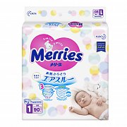 Merries Подгузники для новорожденных 0-5 кг 90 шт. Merries Подгузники для новорожденных 0-5 кг 90 шт.