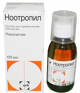 Ноотропил раствор для приема внутрь 200 мг/мл флакон 125 мл