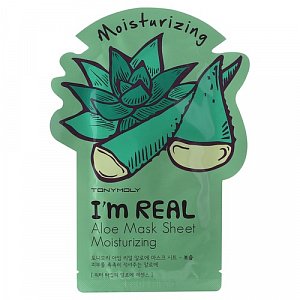 Tony Moly Тканевая маска для лица с алоэ I’m Real Aloe Mask Sheet Nutrition 21 мл