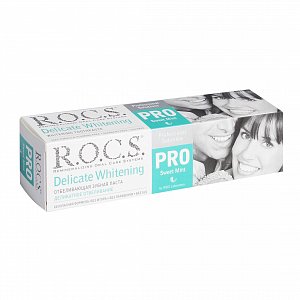 R.O.C.S. Pro Зубная паста деликатное отбеливание sweet mint 135 г