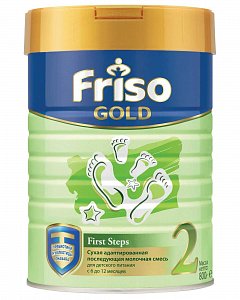 Friso New Gold 2 Молочная смесь с пребиотиками с 6 до 12 мес. 400 г